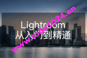 Lightroom从入门到精通 | 完结