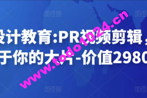 贝纳设计教育《PR视频剪辑课》剪出属于你的大片