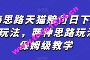 蓝海思路天猫赔付日下2000+玩法，两种思路玩法，保姆级教学【仅揭秘】