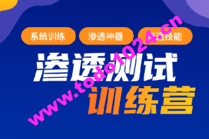 2023年最新渗透测试训练营：学习网络安全与漏洞赏金