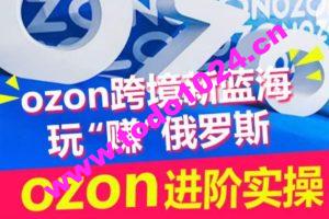 ozon跨境新蓝海玩“赚”俄罗斯，ozon进阶实操训练营