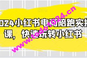 2024小红书电商陪跑实操课，快速玩转小红书，超过20节精细化课程