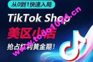 从0到1快速入局TikTok美区小店，快速抢占流量黄金期，开启日出千单之旅