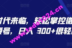 AI 时代来临，轻松掌控微信视频号，日入 300+很轻松【揭秘】