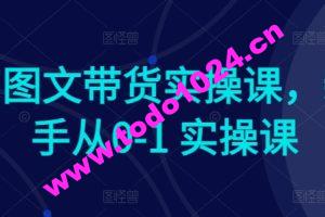 Ai图文带货实操课，新手从0-1 实操课