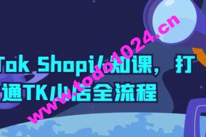 TikTok Shop认知课，打通TK小店全流程