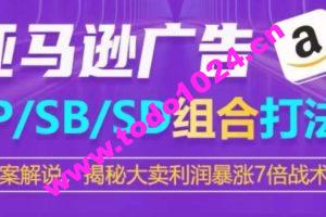 亚马逊SP/SB/SD广告组合打法，揭秘大卖利润暴涨7倍战术