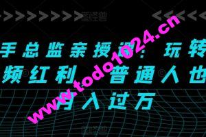 快手总监亲授课：玩转短视频红利，普通人也能月入过万