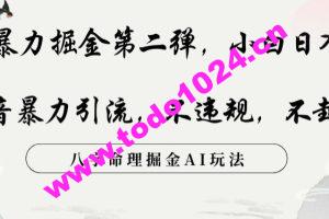 玄学暴力掘金第二弹，小白日入500+，抖音暴力引流，不违规，术封号，八字命理掘金AI玩法【揭秘】