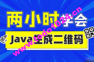 2小时实战《Java二维码生成》项目 资料完整