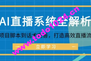 AI直播系统全解析：从项目脚本到话术完善，打造高效直播流程